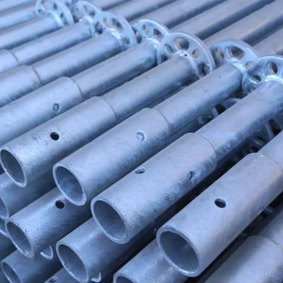 China Hot Dip Galvanizing Scaffold Steel Pipe Seamless ISO GOST CE Certificated for sale