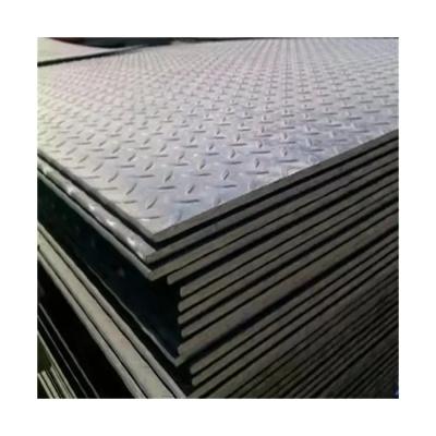 China Q235B Q345B  Black grey Square  Checkered Plate for sale