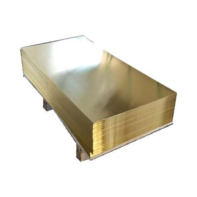 China 10mm ~ 2500mm Copper Plated Steel Sheet 2mm Thick Brass Sheet 99.95 for sale