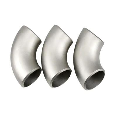 China Mill Bright Finish Metal Pipe Fittings Satin Brushed 304 Elbow Pipe Fitting for sale