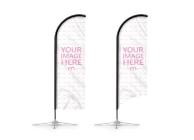 China wholesale outdoor beach flag ;feather flag for sale
