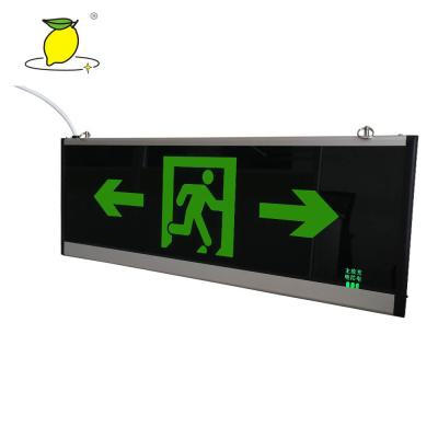 China Rechargeable Fluorescent Fire Exit Signs For Movie Theater / Shopping Mall for sale