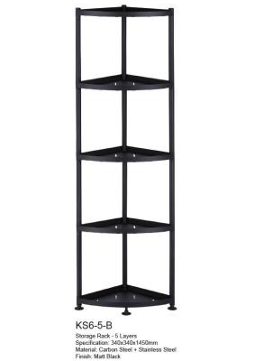 China 4 Layers Freestanding Kitchen Rack Stainless Steel Waterproof Easy Assembly for sale