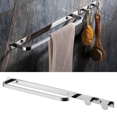 China Mirror Polishing SUS304 Stainless Steel Towel Rack Holder 24 Inch For Kitchen Bathroom for sale
