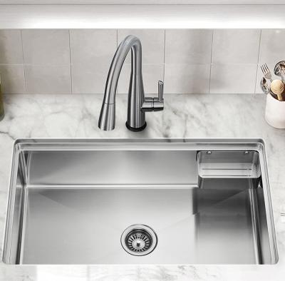 China Rectangular 33 Inch Stainless Steel Kitchen Sink With Satin Polished Finish for sale