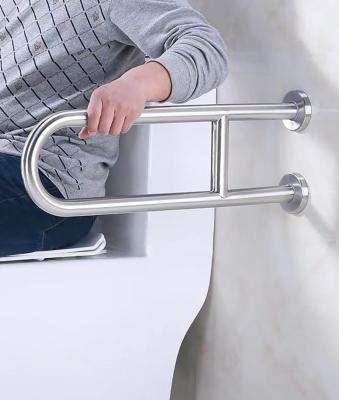 China 304 Stainless Steel U Shaped Grab Bars , Anti Slip Bathroom Safety Rails for sale