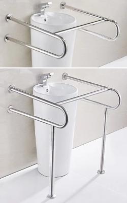 China Stainless Steel 304 Bathroom Safety Grab Bar For Pregnant Women Barrier Free for sale