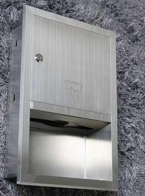 China Dispensador de acero inoxidable montado en la pared del papel higiénico para el ODM del OEM de la oficina del lavabo en venta
