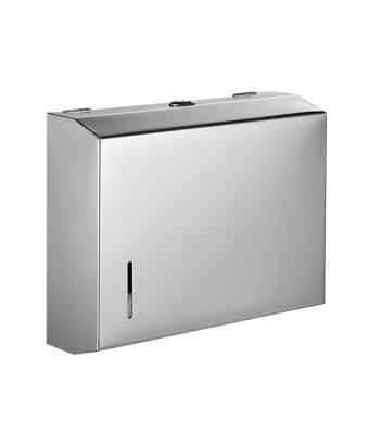 China Wall Mounted Stainless Steel Multifold Paper Towel Dispenser For Home Office School for sale