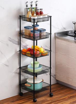 China Stainless Steel Freestanding Kitchen Rack Multi Layer Removable For Vegetable Fruit for sale