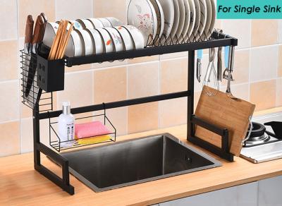 China Rustproof Dishes Rack Over Sink , OEM Sink Drying Rack For Storing Kitchenware for sale