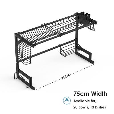 China OEM Stainless Steel Over The Sink Drying Rack 750x285x480mm Size for sale