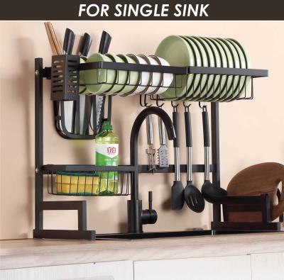 China Height 52cm Stainless Steel Over The Sink Drying Rack OEM 65cm Width for sale