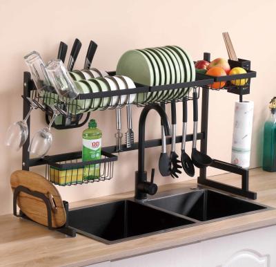 China JM Kitchen Over The Sink Dish Rack Double Sink ODM 850mm Width for sale
