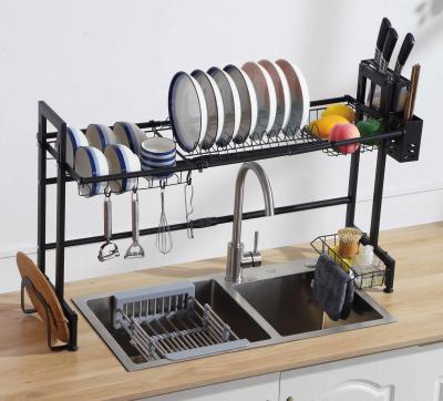 China Retractable Over The Sink Adjustable Dish Rack 96x30x56cm Specification for sale