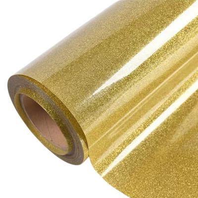 China Glitter Thermal Press Vinyl Clear Heat Transfer Film In Multiple Colors for sale