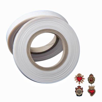 China Good Extensibility Polyester Adhesive Film Softening Point 100-110°C For Emblem Embroidery for sale