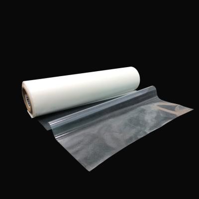 China Hojas translúcidas del pegamento de la tela, película adhesiva de Hotmelt TPU para el gancho mágico en venta