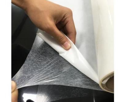 China Película soluble del truco del bordado del calor de Rohs 1.2g/Cm3 para la ropa interior suave del sujetador en venta