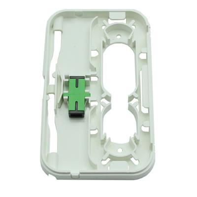 China 1 Core Waterproof FTTH Dustproof Fiber Optic Termination Box 1 Port SC Fiber Optic Wall Socket/Desktop Small FTTH Box for sale