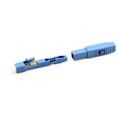 China Single Mode 0.9mm FTTH Products LC UPC Fast Install Connector for sale