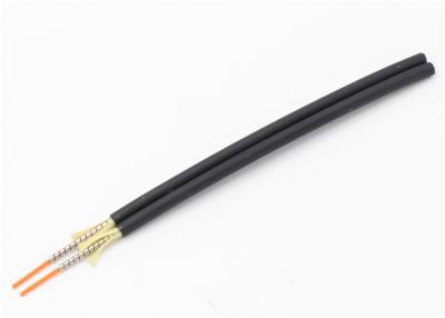 China MM 50 / 125 Duplex 3mm Indoor Fiber Cable , Black PE Armored Single Mode Fiber Optic Cable for sale