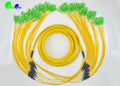 China El remiendo de la fibra óptica de la chaqueta de PVC/LSZH telegrafía SC APC - desbloqueo del solo modo de las fibras del SC APC 72 en venta