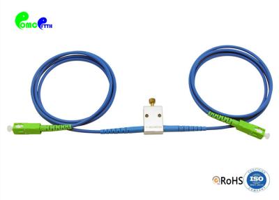 China Optical Fiber Attenuator Precision Polishing Inline Fully Compatible With SC APC Connect 2.0mm Blue Cable for sale