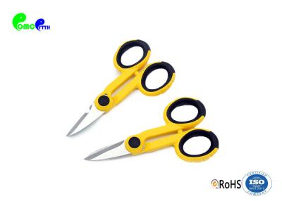 China Yellow Indoor Fiber Optic Tools Fiber Optic Scissors / Cutter For Cable's Kelvar Cut for sale
