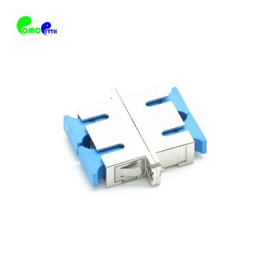 China Material unimodal del metal del reborde del SC UPC del adaptador a dos caras lleno de la fibra óptica en venta
