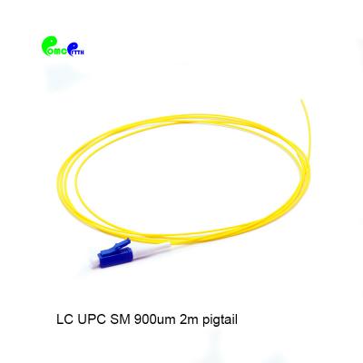 China LC Fiber Optic Cable Pigtail With 0.9mm 12 Colors Mini Breakout Cable for sale
