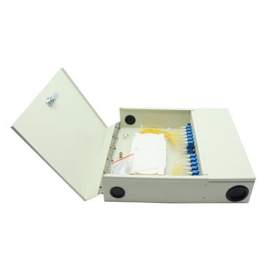China Wall Mount 48 Cores Optic Fiber Box indoor fiber termination box for sale