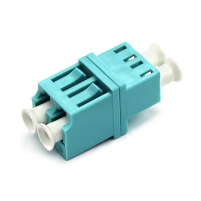 China OM3 Multimode Duplex LC Fiber Optic Adapter High Low Type LC Fiber Coupler for sale