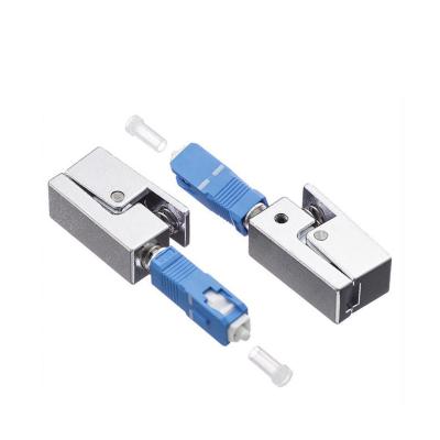 China Square Round FTTH Fiber Connector Adapters Simplex Coupler Single Mode for sale