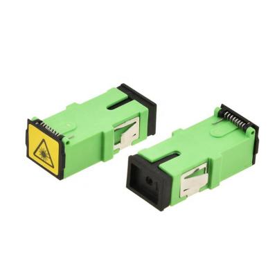 China SM Fiber Optical Adapter Singlemode Simplex SC Fiber Coupler SC APC Midcoupler Green for sale