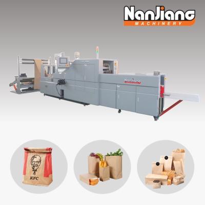 China HD-260 Roll Fed SOS Paper Bag Making Machine 60-110mm Square Bottom for sale