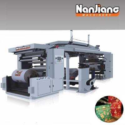 China WX-4 120m/Min Paper Bag Machine With Printing , 4 Colors CI  Flexo Printing Machine 800 LPI for sale