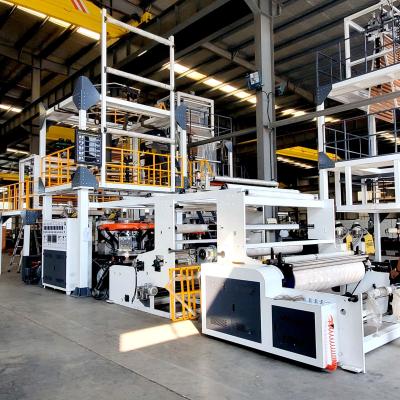 China Computergestützte Polyethylen Blow Film Extrusionsmaschine für 1200 mm Breite zu verkaufen