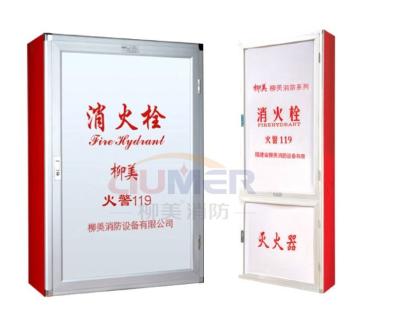 China Carton Red Fire Hose Reel Cupboard Fire Protection Emergency Equipment for sale