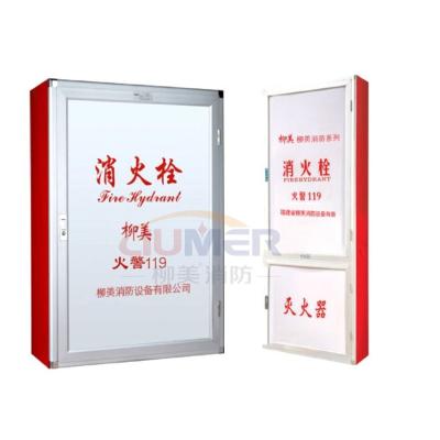 China Red Fire Hose Reel Cabinet Box Fire Fighting Equipment Protection for sale