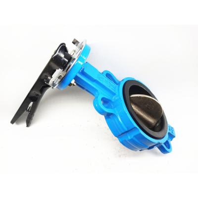 China Fire Resilient Seated Butterfly Valve PVC Ductile Iron Wafer Type Valve for sale