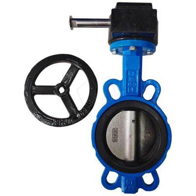 China SS304 Fire Gate Valve Seat Iron Seal Lined Eccentric Manual Fire Wafer Butterfly Valve for sale