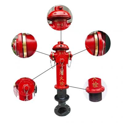 China Outdoor Ground Fire Hydrant Ductile Iron Landing Valve Fire Hydrant System for sale