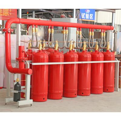 China Sistema de supressão de incêndio HFC-227ea com válvula de bico de agente de gás limpo à venda