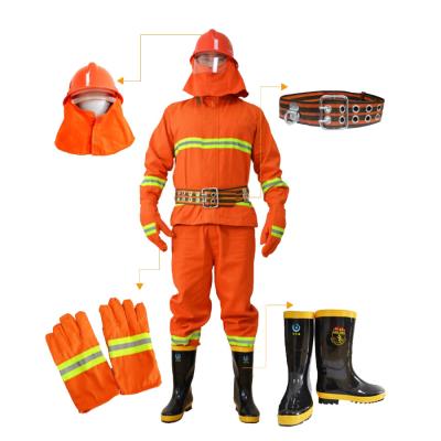 China Customizable Firefighting Safety Equipment Safety Uniform Five Piece Set for sale