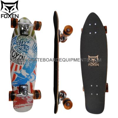 China small fish blank professional flowboard 22'' skateboard,canadian maple wood fish skateboards for sale