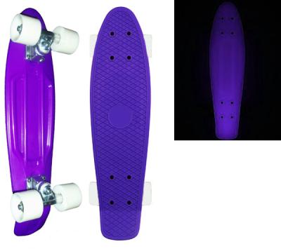 China Purple Penny Skateboard Plastic Penny Skateboard  Red And Black Penny Board for sale