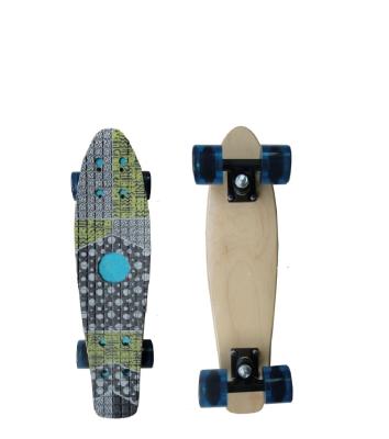 China Custom Maple Pastel Penny Board  Plastic Penny Skateboard Shaun White Penny Board for sale