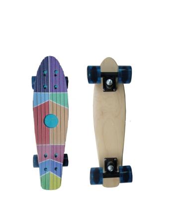 China Wooden Mini Penny Board Penny Complete Skateboard 27 * 8 inches for sale