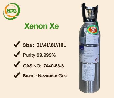 China 99.999% Xenon Xe Rare Gases , Xenon Arc Lamps Non Flammable Gases for sale